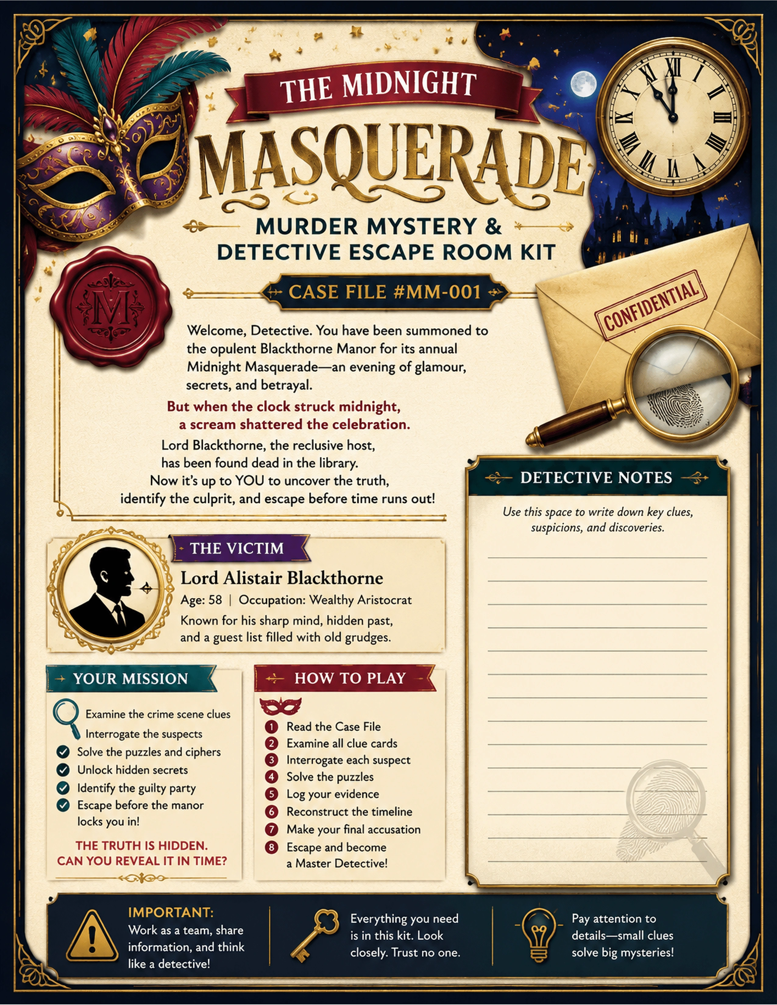 Party Games & Escape Rooms Sample Pack